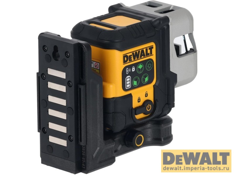 Аккумуляторный лазерный нивелир DeWALT DCLE14301GB, 10.8 В, зеленый луч 30 м, со встроенной АКБ, в чехле
