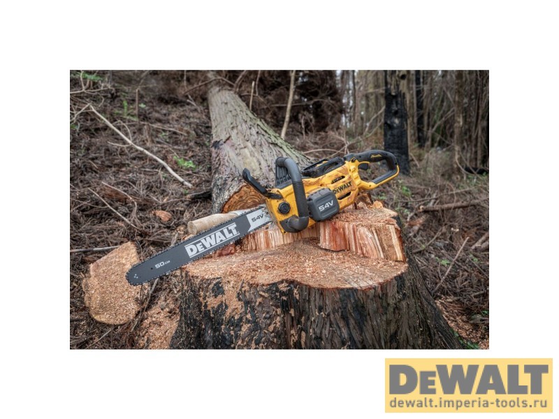 Аккумуляторная цепная пила DeWALT DCMCS575X1, 54 В, с АКБ 3 Ач и ЗУ