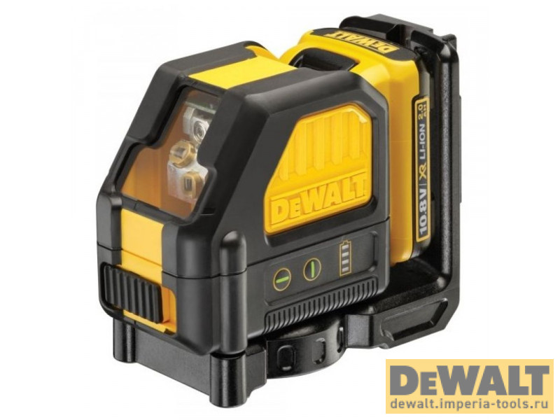 Самовыравнивающийся линейный ЗЕЛЕНЫЙ лазерный уровень DeWALT DCE088D1G