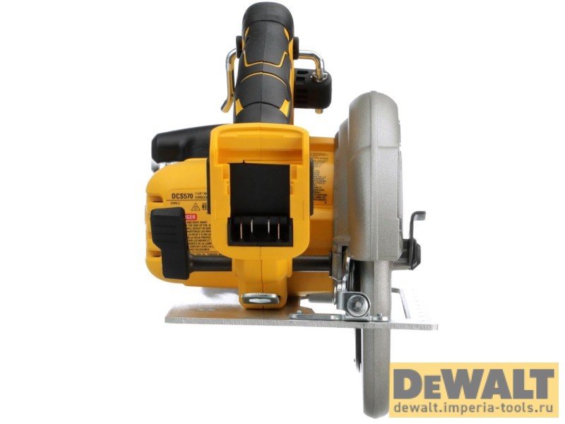 Аккумуляторная дисковая пила DeWALT DCS570P2, 18 В, с 2 АКБ 5 Ач и ЗУ, в кейсе TSTAK