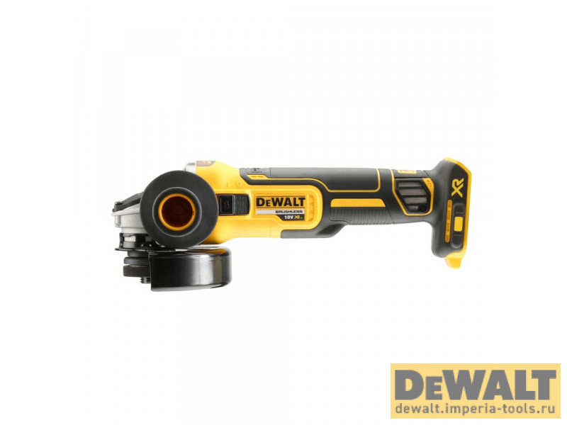 Аккумуляторная бесщеточная углошлифовальная машина 18В XR, 125мм DeWALT DCG405N без аккумулятора и ЗУ Аккумуляторная бесщеточная углошлифовальная машина 18В XR, 125мм DeWALT DCG405N без аккумулятора и ЗУ