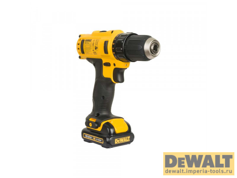 Аккумуляторная компактная безударная дрель-шуруповерт DeWALT DCD710C2, 180 Вт, 10.8 (12) В, XR