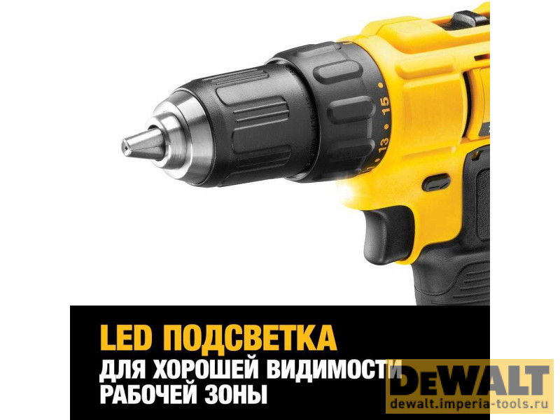 Аккумуляторная безударная дрель-шуруповерт DeWALT DCD771D2, 18 В, XR Аккумуляторная безударная дрель-шуруповерт DeWALT DCD771D2, 18 В, XR