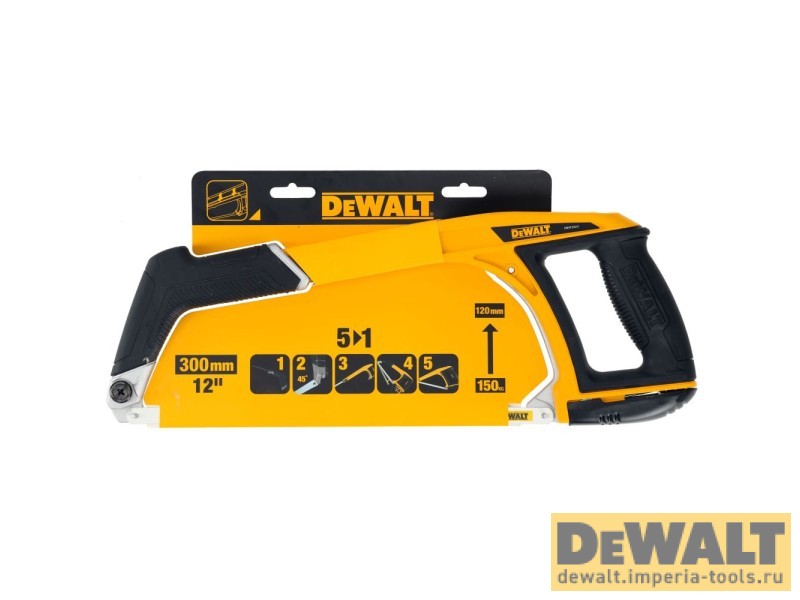 Ножовка по металлу и пластику DeWALT DWHT20547L, трансформируемая 5 в 1, 30 см
