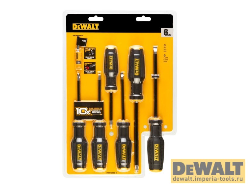 Набор из 6 отверток DeWALT DWHT62056-0