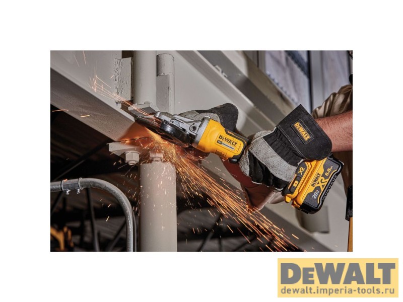 Аккумуляторная угловая шлифмашина DEWALT DCG413FB, 20 В, 125 мм, 9000 об/мин, без АКБ и ЗУ