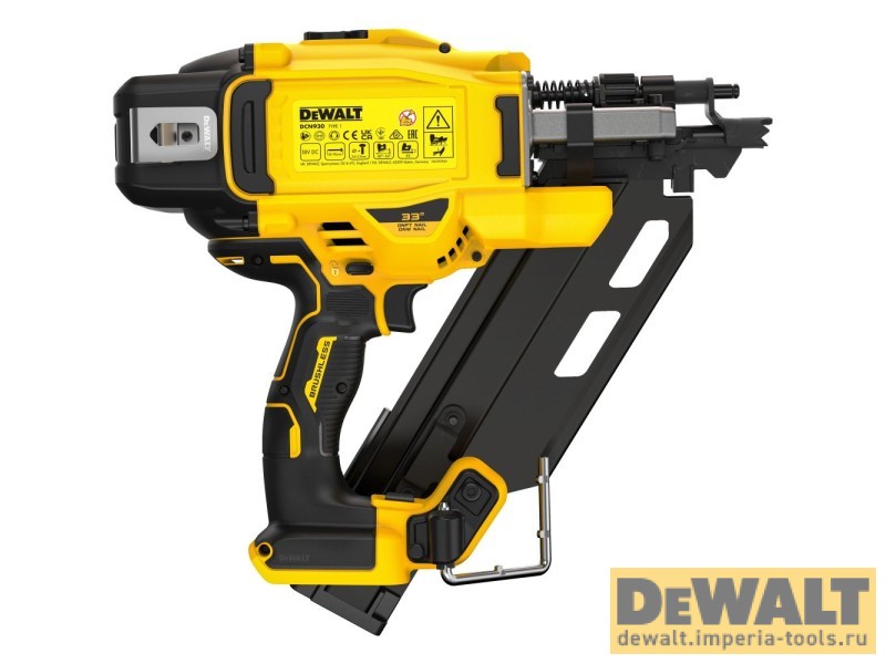 Аккумуляторный гвоздезабивной пистолет DEWALT DCN930P2, 18 В, с 2 АКБ 5 Ач и ЗУ, в кейсе