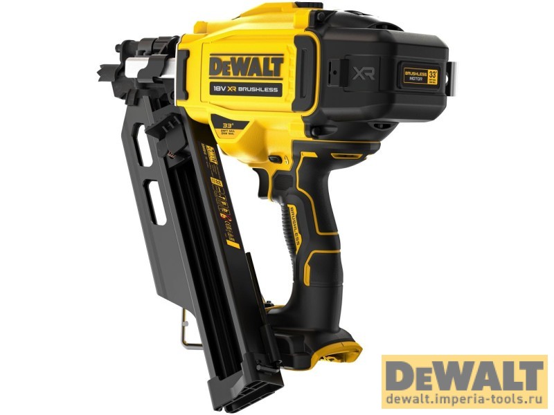 Аккумуляторный гвоздезабивной пистолет DEWALT DCN930P2, 18 В, с 2 АКБ 5 Ач и ЗУ, в кейсе