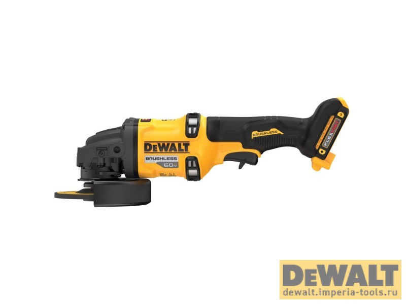 Аккумуляторная угловая шлифмашина DEWALT DCG418B, 60 В, 150 мм, 9000 об/мин, без АКБ и ЗУ (DCG418B-XJ)