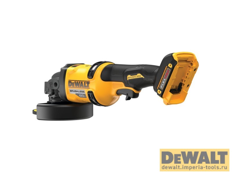 Аккумуляторная угловая шлифмашина DEWALT DCG418B, 60 В, 150 мм, 9000 об/мин, без АКБ и ЗУ (DCG418B-XJ)
