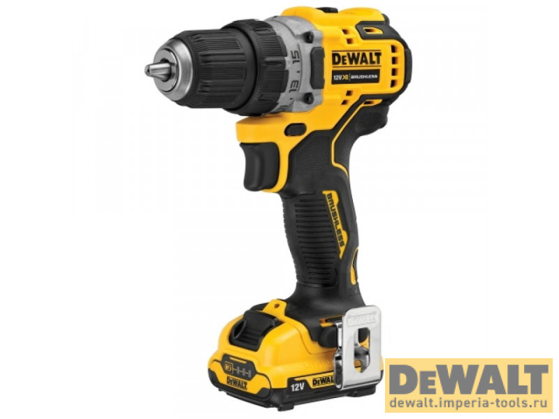Аккумуляторная безударная бесщеточная дрель-шуруповерт DeWALT DCD701D2, 10.8 (12) В Аккумуляторная безударная бесщеточная дрель-шуруповерт DeWALT DCD701D2, 10.8 (12) В