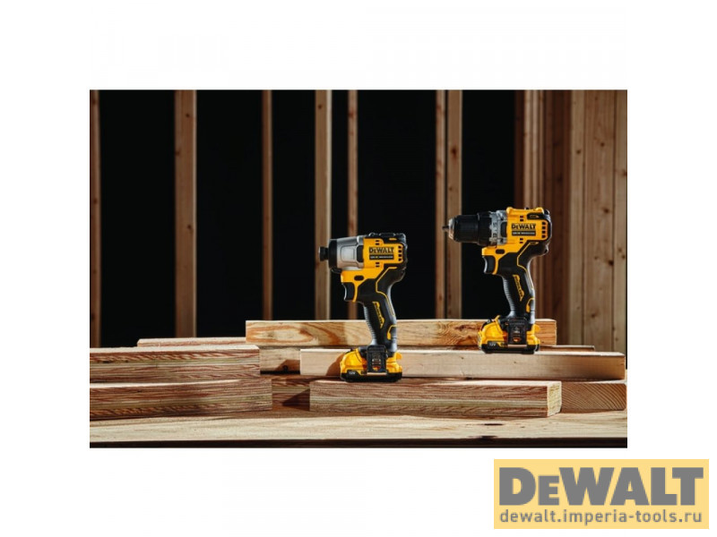 Компактный импульсный бесщеточный шуруповерт 10.8 (12) В DeWALT DCF801D2
