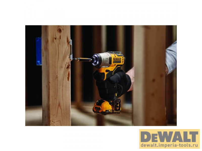 Компактный импульсный бесщеточный шуруповерт 10.8 (12) В DeWALT DCF801D2