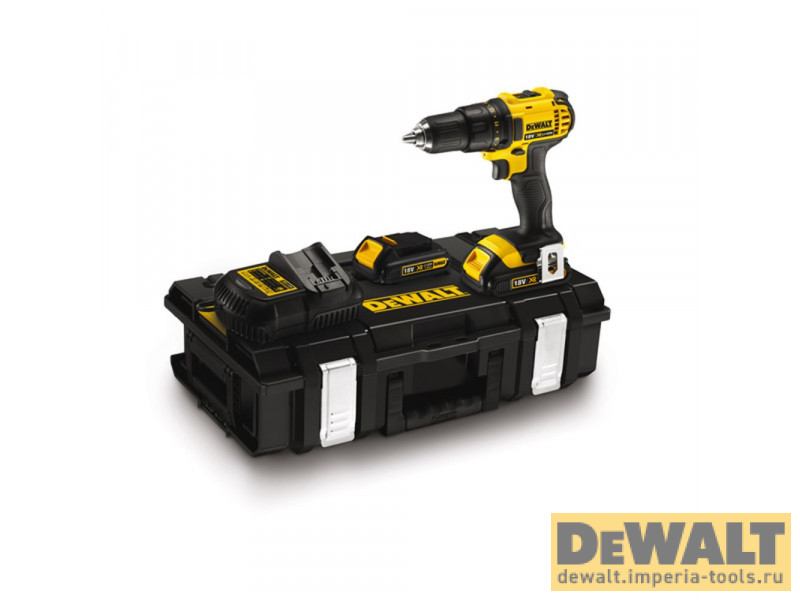Аккумуляторная безударная дрель-шуруповерт DeWALT DCD780C2, 18 В, XR