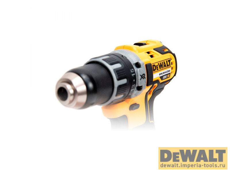 Аккумуляторная безударная бесщеточная дрель-шуруповерт DeWALT DCD791NT, 18 В без аккумулятора и ЗУ Аккумуляторная безударная бесщеточная дрель-шуруповерт DeWALT DCD791NT, 18 В без аккумулятора и ЗУ