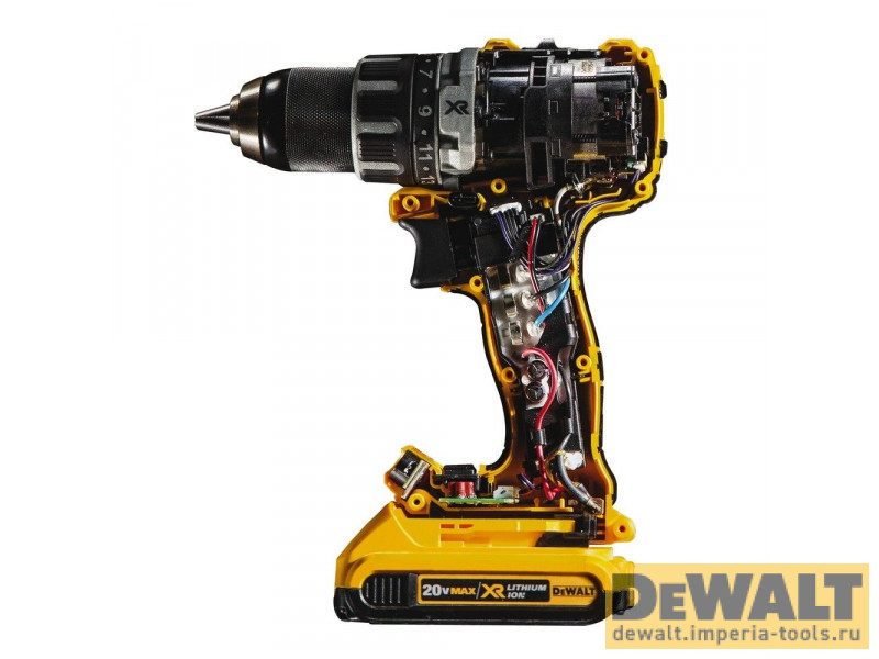 Аккумуляторная безударная бесщеточная дрель-шуруповерт DeWALT DCD791D2, 18 В