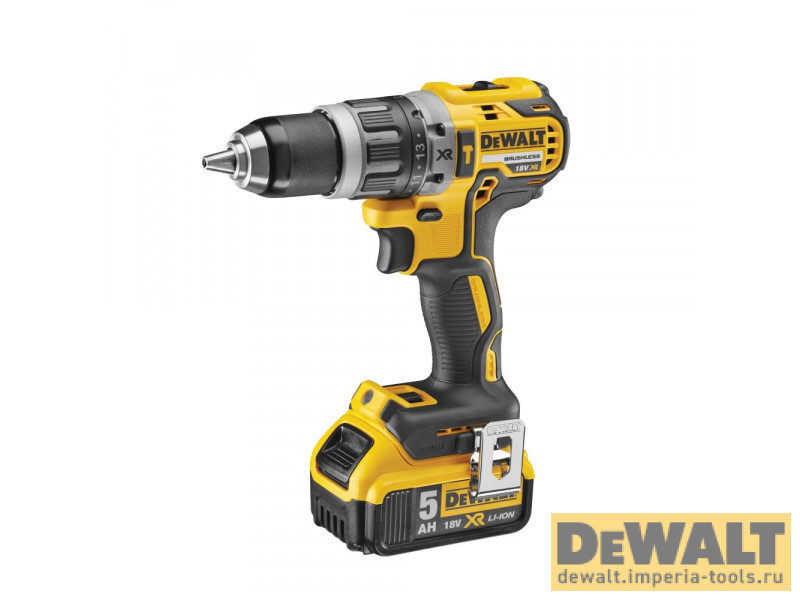 Аккумуляторная бесщеточная ударная дрель-шуруповерт DeWALT, 18 В, 2000 об/мин, 34000 уд/мин, с 2 АКБ 5 Ач и ЗУ, в кейсе, DCD796P2 Аккумуляторная бесщеточная ударная дрель-шуруповерт DeWALT, 18 В, 2000 об/мин, 34000 уд/мин, с 2 АКБ 5 Ач и ЗУ, в кейсе, DCD796P2