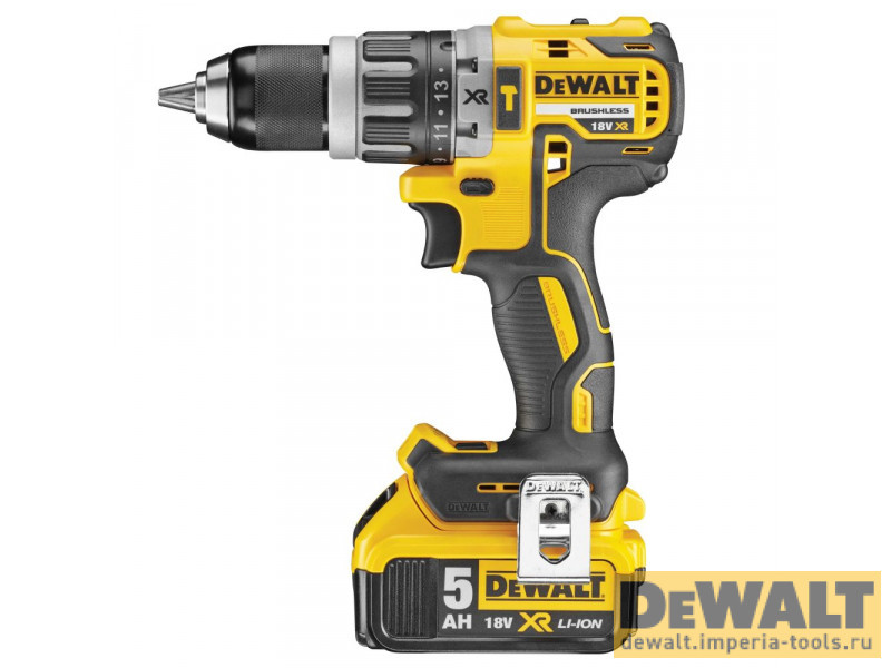 Аккумуляторная бесщеточная ударная дрель-шуруповерт DeWALT, 18 В, 2000 об/мин, 34000 уд/мин, с 2 АКБ 5 Ач и ЗУ, в кейсе, DCD796P2 Аккумуляторная бесщеточная ударная дрель-шуруповерт DeWALT, 18 В, 2000 об/мин, 34000 уд/мин, с 2 АКБ 5 Ач и ЗУ, в кейсе, DCD796P2