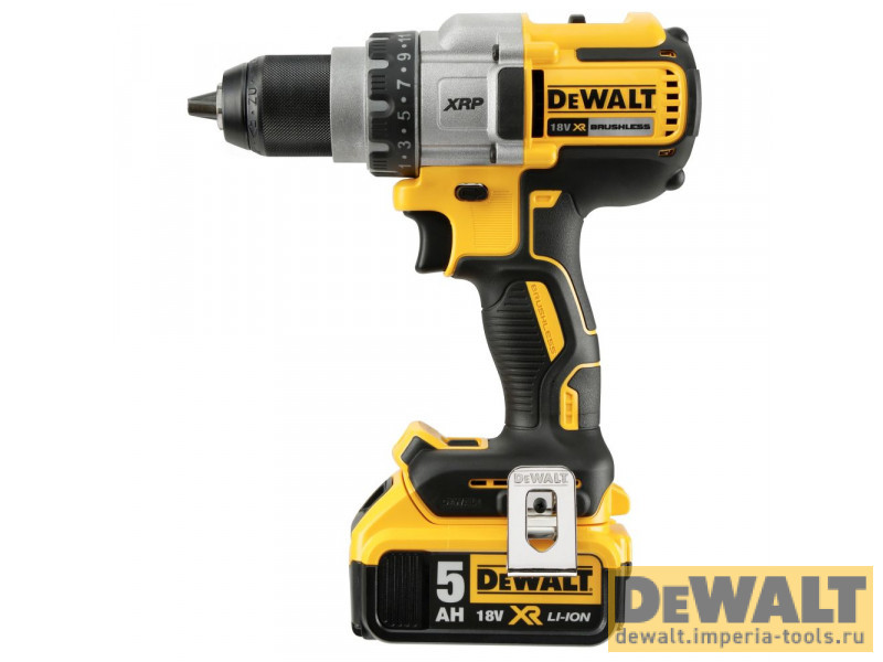 Аккумуляторная бесщеточная дрель-шуруповерт DeWALT, 18 В, 2000 об/мин, с 2 АКБ 5 Ач и ЗУ, в кейсе TSTAK, DCD991P2
