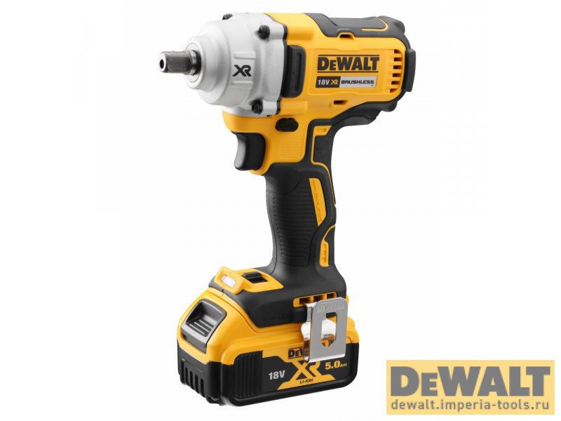 Аккумуляторный бесщеточный гайковерт DeWALT, 18 В, 447 Нм, 2000 об/мин, 3100 уд/мин, с 2 АКБ 5 Ач и ЗУ, в кейсе TSTAK, DCF894P2