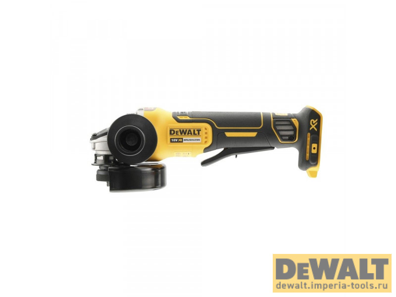 Аккумуляторная бесщеточная углошлифовальная машина DeWALT DCG406N, 18 В, XR, 125 мм без аккумулятора и ЗУ Аккумуляторная бесщеточная углошлифовальная машина DeWALT DCG406N, 18 В, XR, 125 мм без аккумулятора и ЗУ