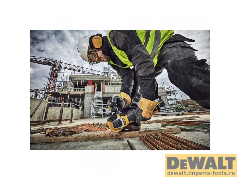 Аккумуляторная бесщеточная углошлифовальная машина DeWALT DCG406N, 18 В, XR, 125 мм без аккумулятора и ЗУ Аккумуляторная бесщеточная углошлифовальная машина DeWALT DCG406N, 18 В, XR, 125 мм без аккумулятора и ЗУ