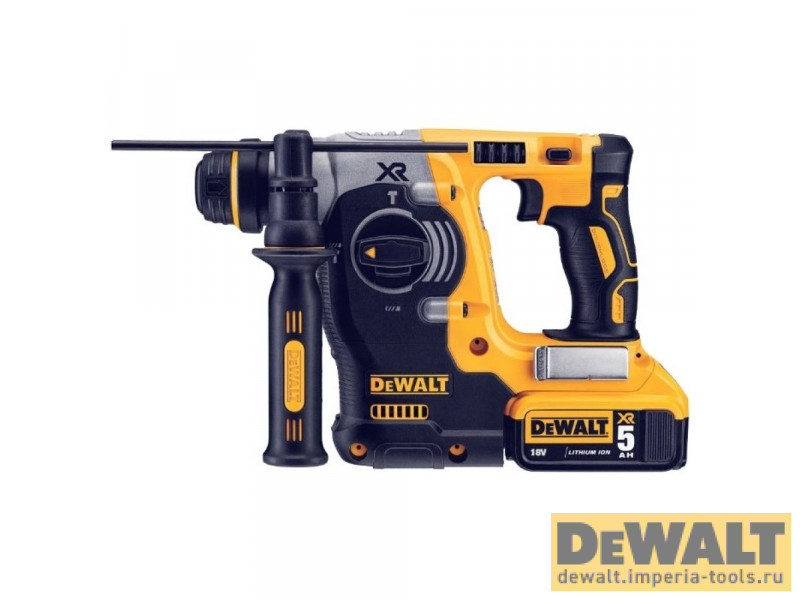 Аккумуляторный бесщеточный перфоратор DeWALT, 18 В, 2.1 Дж, 4600 уд/мин, 1100 об/мин, с 2 АКБ 5 Ач и ЗУ, в кейсе, DCH273P2 Аккумуляторный бесщеточный перфоратор DeWALT, 18 В, 2.1 Дж, 4600 уд/мин, 1100 об/мин, с 2 АКБ 5 Ач и ЗУ, в кейсе, DCH273P2