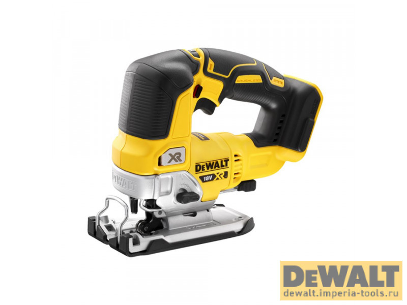Аккумуляторный бесщёточный лобзик с верхней рукояткой DeWALT DCS334N, 18 В, XR, 400 Вт, без аккумулятора и ЗУ Аккумуляторный бесщёточный лобзик с верхней рукояткой DeWALT DCS334N, 18 В, XR, 400 Вт, без аккумулятора и ЗУ
