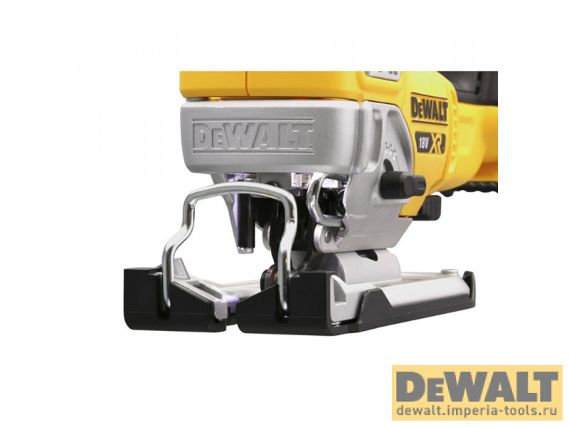 Аккумуляторный бесщёточный лобзик с верхней рукояткой DeWALT DCS334N, 18 В, XR, 400 Вт, без аккумулятора и ЗУ Аккумуляторный бесщёточный лобзик с верхней рукояткой DeWALT DCS334N, 18 В, XR, 400 Вт, без аккумулятора и ЗУ