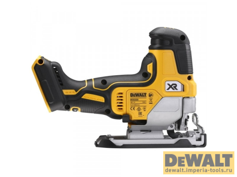 Аккумуляторный бесщеточный лобзик DeWALT, 18 В, 3200 ход/мин, без АКБ и ЗУ, DCS335N Аккумуляторный бесщеточный лобзик DeWALT, 18 В, 3200 ход/мин, без АКБ и ЗУ, DCS335N