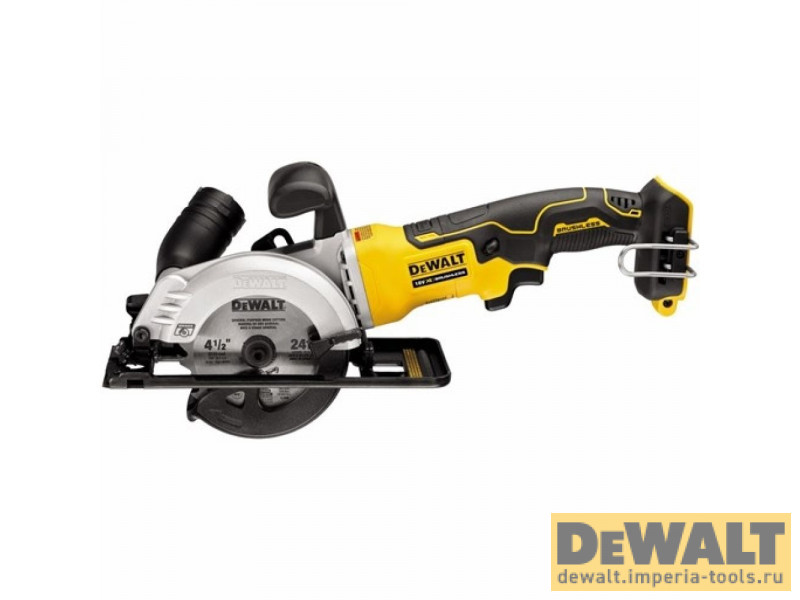 Аккумуляторная мини циркулярная (дисковая) ручная пила DeWALT DCS571N, 18 В, 115 мм Аккумуляторная мини циркулярная (дисковая) ручная пила DeWALT DCS571N, 18 В, 115 мм