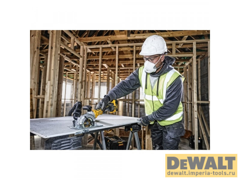 Аккумуляторная мини циркулярная (дисковая) ручная пила DeWALT DCS571N, 18 В, 115 мм Аккумуляторная мини циркулярная (дисковая) ручная пила DeWALT DCS571N, 18 В, 115 мм