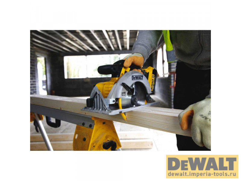 Аккумуляторная дисковая ручная пила DeWALT DCS391M2, 18 В, XR, 460 Вт Аккумуляторная дисковая ручная пила DeWALT DCS391M2, 18 В, XR, 460 Вт