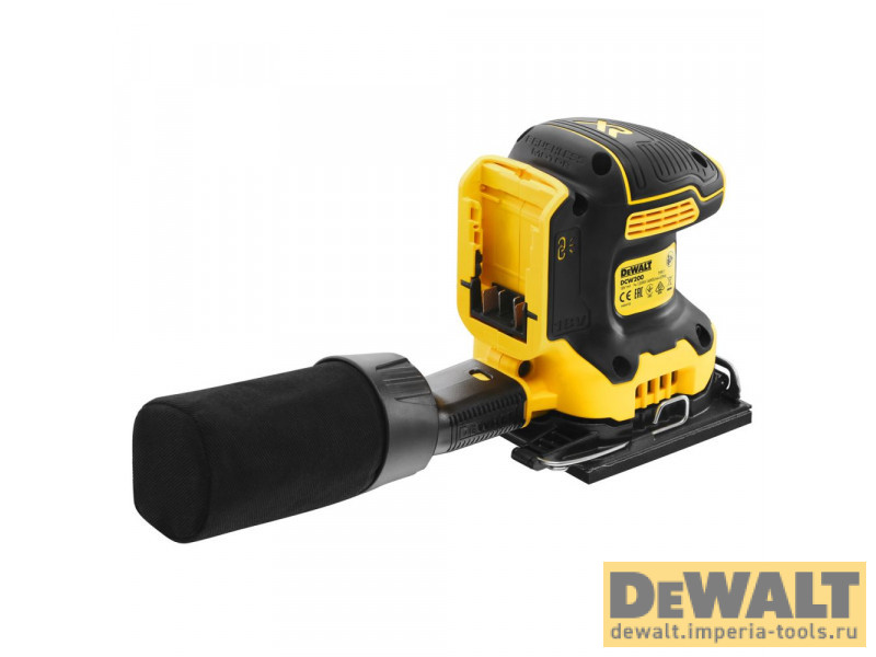 Вибрационная шлифмашина DeWALT DCW200N, 18В, без аккумулятора и зарядного устройства Вибрационная шлифмашина DeWALT DCW200N, 18В, без аккумулятора и зарядного устройства
