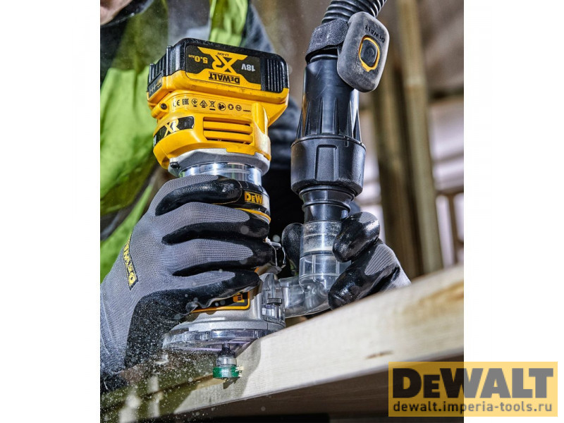 Аккумуляторный комбинированный фрезер DeWALT DCW604N Аккумуляторный комбинированный фрезер DeWALT DCW604N