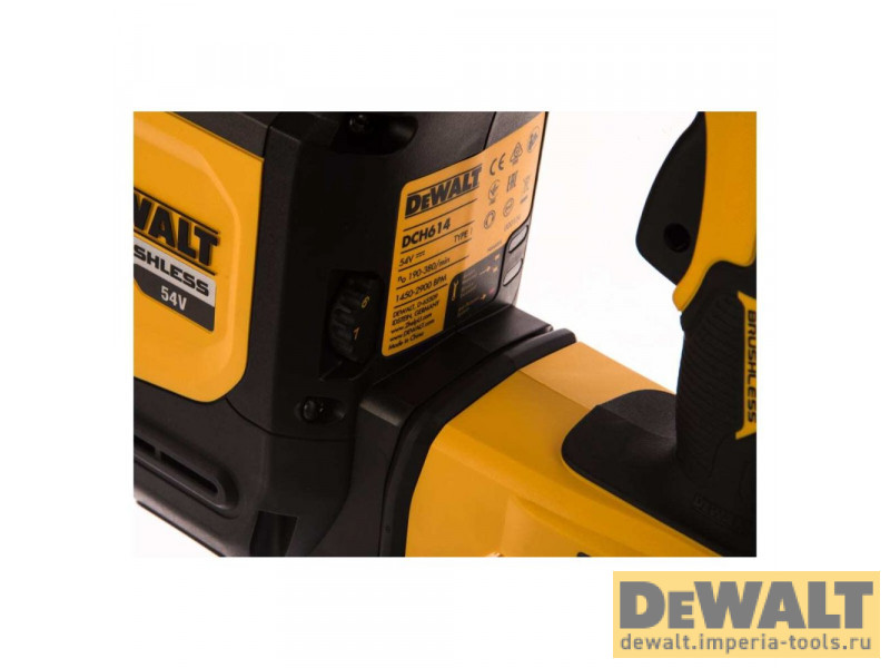 Аккумуляторный бесщеточный перфоратор DeWALT DCH614N, SDS-max, 54 В без АКБ и ЗУ Аккумуляторный бесщеточный перфоратор DeWALT DCH614N, SDS-max, 54 В без АКБ и ЗУ