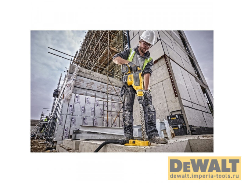 Аккумуляторный бесщеточный перфоратор DeWALT FLEXVOLT DCH733N, SDS-max, 54 В, XR, макс. Ø48 мм без аккумулятора и ЗУ