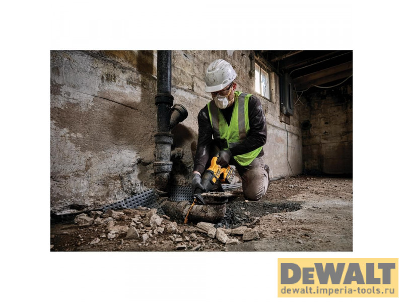 Аккумуляторная бесщеточная сабельная пила DeWALT DCS389N, 54В, без АКБ и ЗУ Аккумуляторная бесщеточная сабельная пила DeWALT DCS389N, 54В, без АКБ и ЗУ