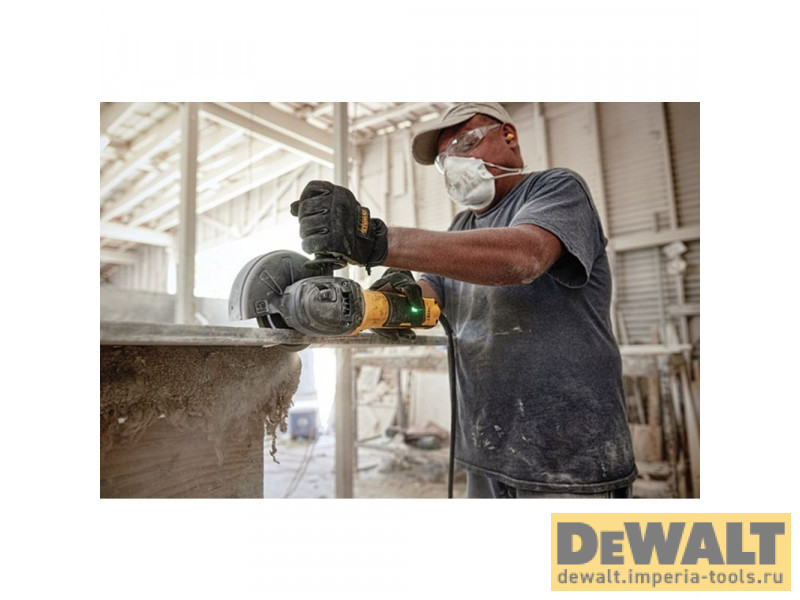 Угловая шлифмашина бесщеточная DeWALT DWE4369, 125 мм, 1700 Вт с регулировкой оборотов