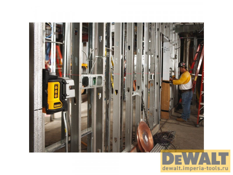 Самовыравнивающийся линейный КРАСНЫЙ лазерный уровень DeWALT DW089K