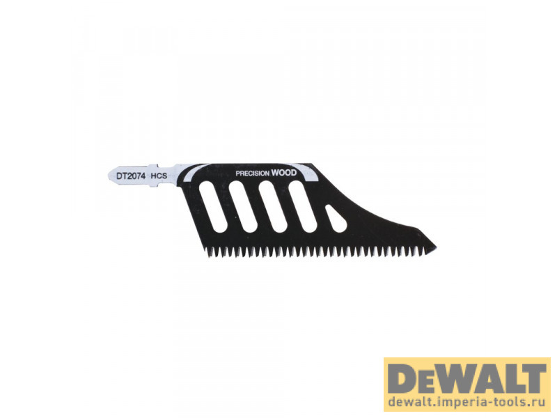 Пилка для лобзика DeWALT DT2074, по дереву из высокоуглеродистой стали, HCS, 112 x 74 x 2.3 x 65 Пилка для лобзика DeWALT DT2074, по дереву из высокоуглеродистой стали, HCS, 112 x 74 x 2.3 x 65