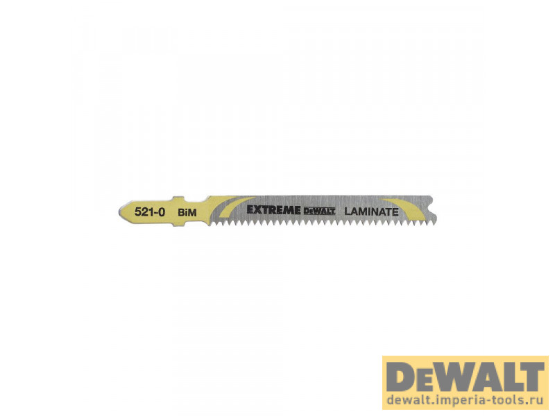 Пилка для лобзика DeWALT EXTREME DT2080, по ламинату, BiM, 82 x 59 x 1.7 x 15 мм, T101BIF, 5 шт.
