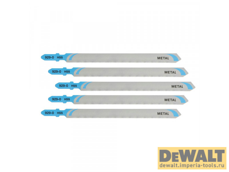 Пилка для лобзика DeWALT DT2085, по металлу HSS 132 x 108 x 1.2 x 3 мм, T318A, 5 шт.