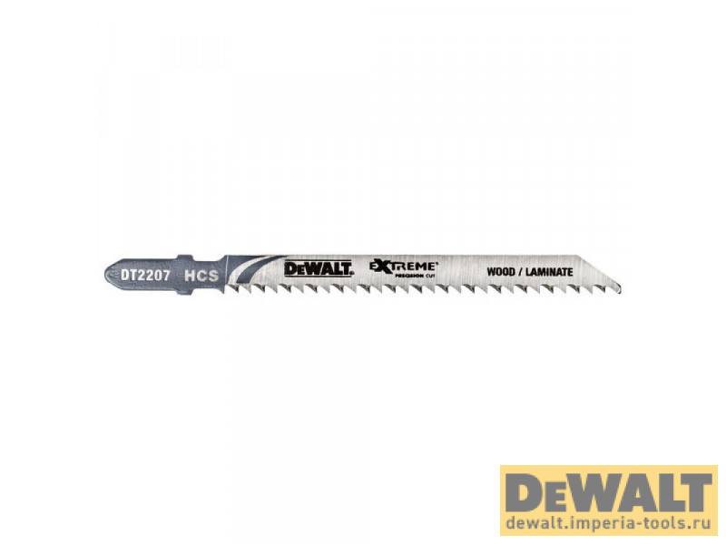 Пилка для лобзика DeWALT EXTREME PRECISION CUT DT2207, по дереву из высокоуглеродистой стали, HCS, 100 x 75 x 2.5 x 40 мм, T101BR, 5 шт.