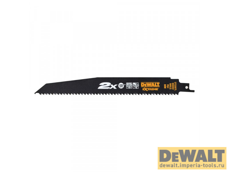 Полотно DeWALT DT2307L, по дереву с гвоздями для сабельных пил биметаллическое, BiM, 228 x 4.2 мм, S1110VF, 5 шт.