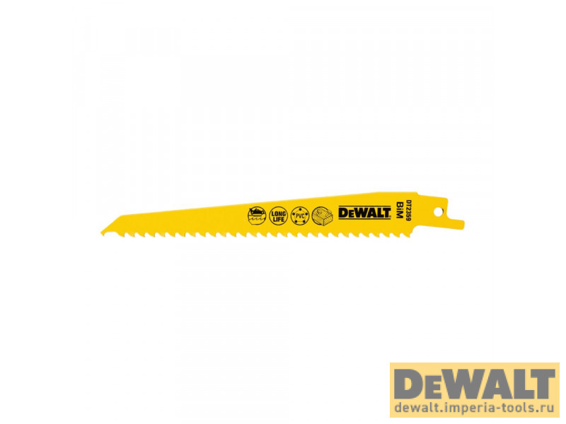Полотно DeWALT DT2359, по дереву для сабельных пил биметаллическое, BiM, 152 x 4.2 мм, S611DF, 5 шт.