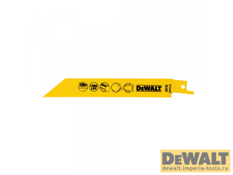 Полотно DeWALT DT2385, по металлу для сабельных пил биметаллическое, BiM, 152 x 1.1 мм, S922AF, 5 шт.