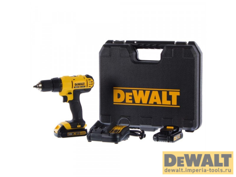 Аккумуляторная безударная дрель-шуруповерт DeWALT DCD771S2, кейс, 18В, 2 АКБ 1.5 Ач, ЗУ Аккумуляторная безударная дрель-шуруповерт DeWALT DCD771S2, кейс, 18В, 2 АКБ 1.5 Ач, ЗУ