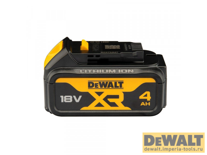 Аккумулятор DeWALT, Li-Ion, 18 В, 4 Ач, DCB182 Аккумулятор DeWALT, Li-Ion, 18 В, 4 Ач, DCB182