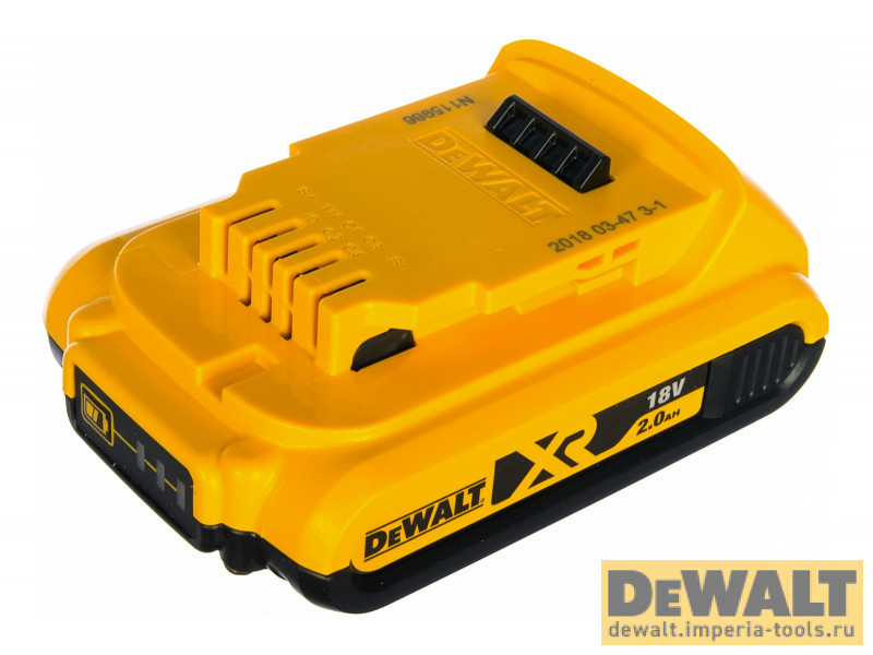 Аккумулятор DeWALT, Li-Ion, 18 B, 2 Ач, DCB183 Аккумулятор DeWALT, Li-Ion, 18 B, 2 Ач, DCB183